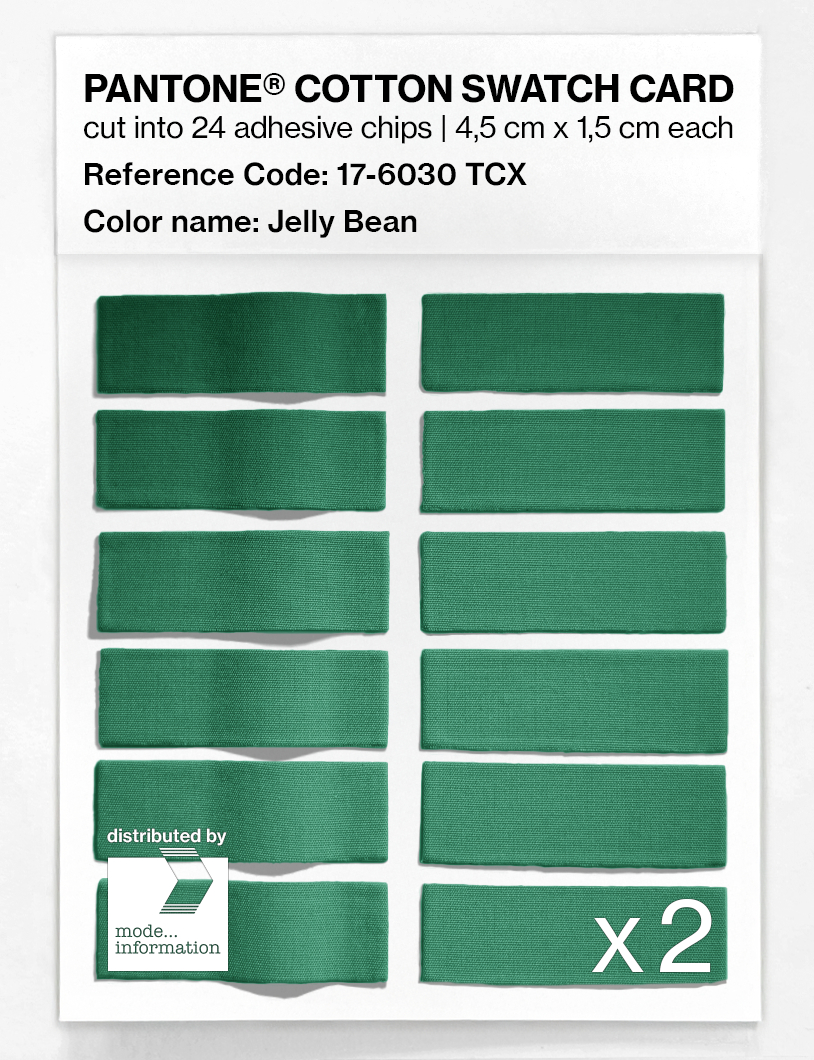 Product image 6 of the product “PANTONE® COTTON SWATCH CARD 17-6030 TCX Jelly Bean ”