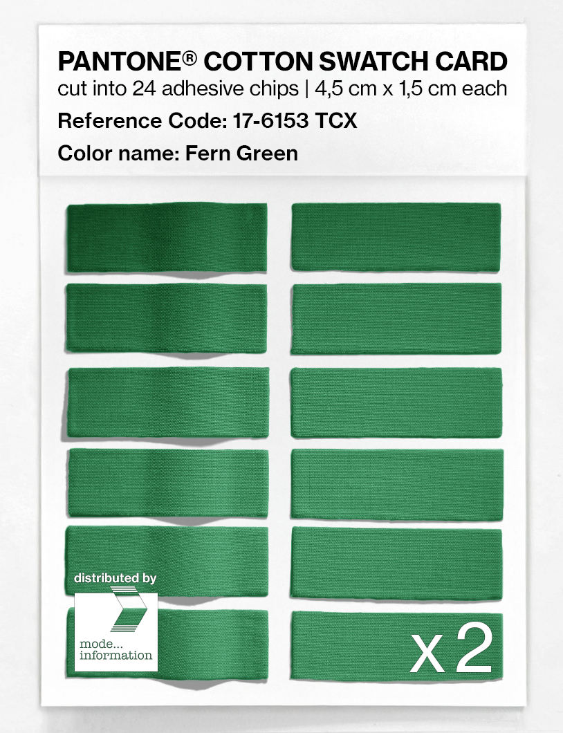 Artikelbild 6 des Artikels “PANTONE® COTTON SWATCH CARD 17-6153 TCX Fern Green “