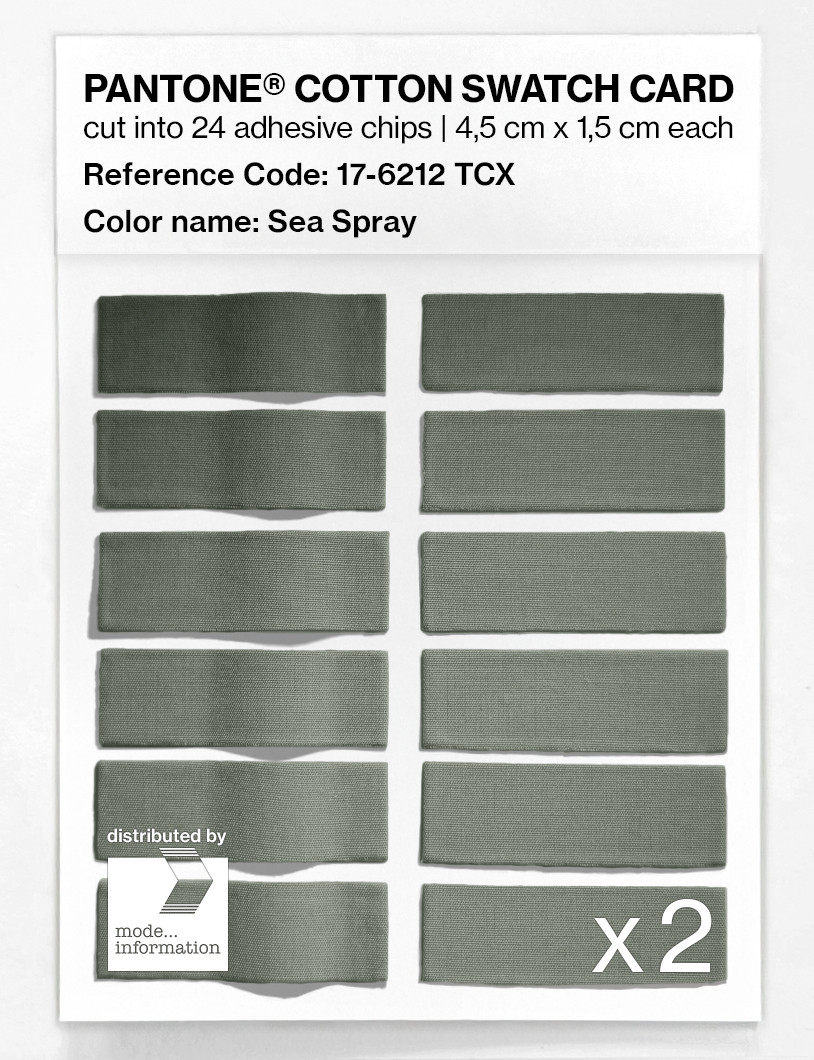 Artikelbild 6 des Artikels “PANTONE® COTTON SWATCH CARD 17-6212 TCX Sea Spray “