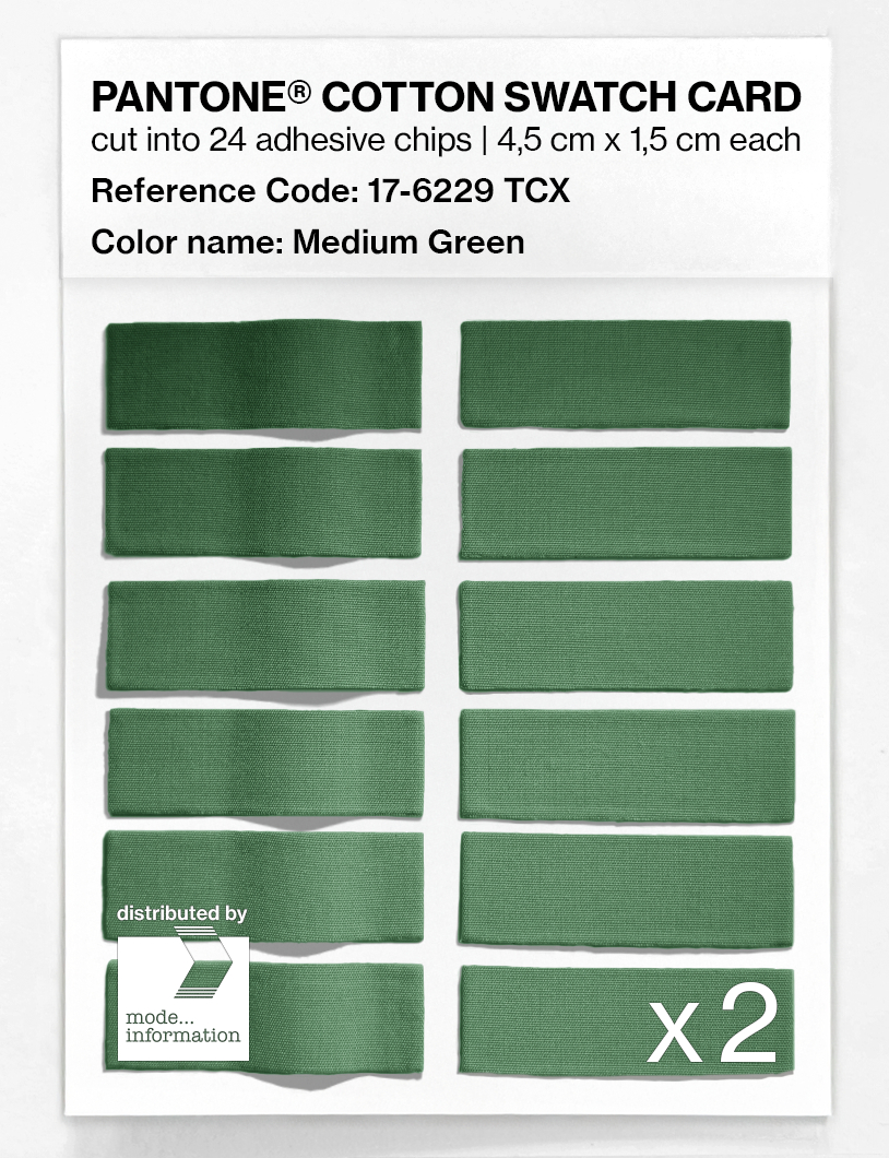 Artikelbild 6 des Artikels “PANTONE® COTTON SWATCH CARD 17-6229 TCX Medium Green “