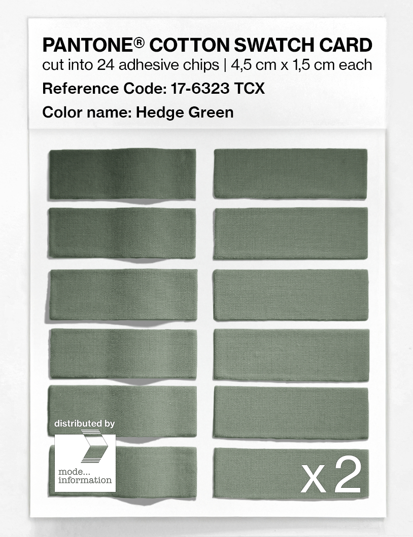 Artikelbild 6 des Artikels “PANTONE® COTTON SWATCH CARD 17-6323 TCX Hedge Green “