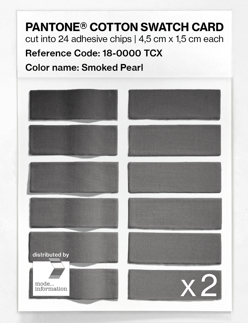 Artikelbild 6 des Artikels “PANTONE® COTTON SWATCH CARD 18-0000 TCX Smoked Pearl “