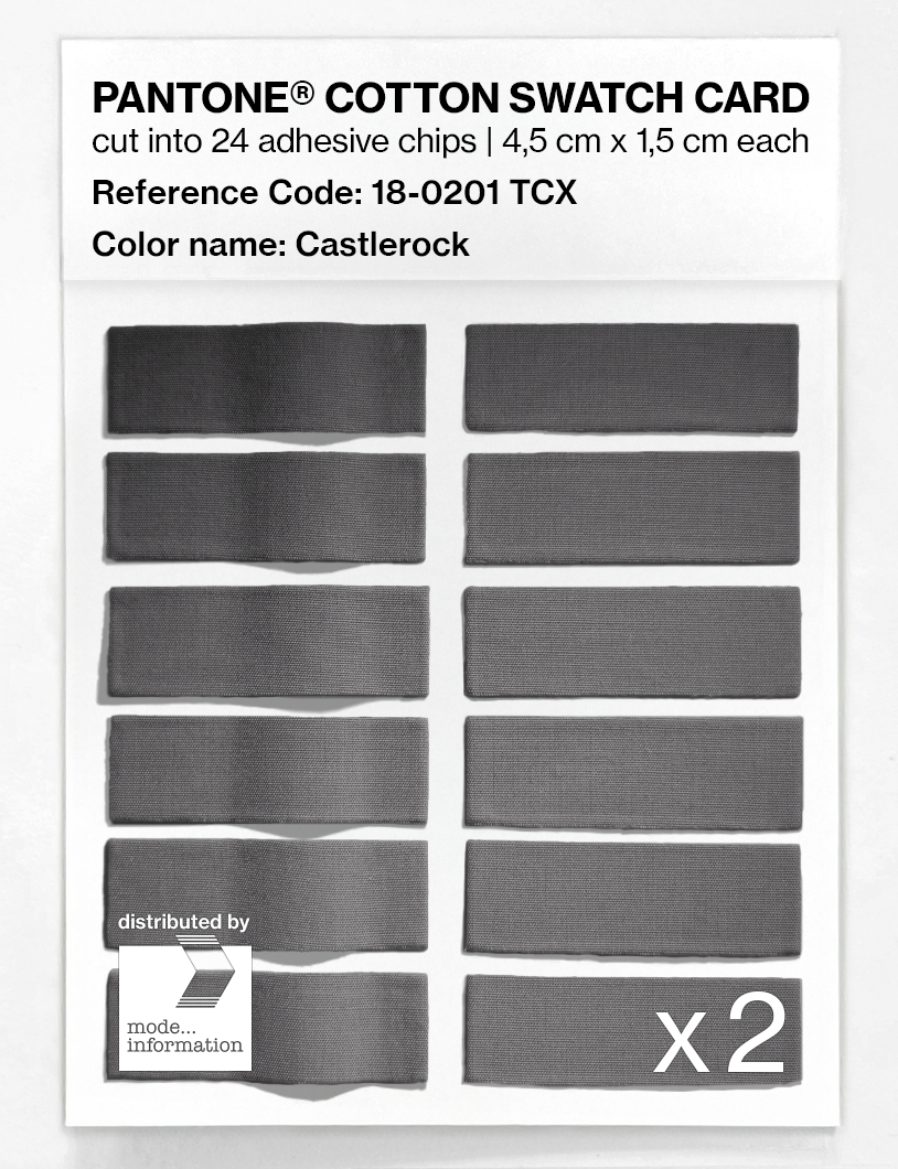 Artikelbild 6 des Artikels “PANTONE® COTTON SWATCH CARD 18-0201 TCX Castlerock “