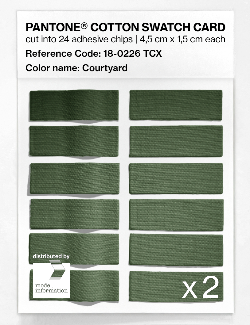 Artikelbild 6 des Artikels “PANTONE® COTTON SWATCH CARD 18-0226 TCX Courtyard “
