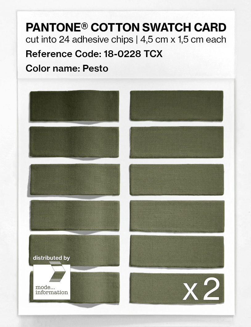 Artikelbild 6 des Artikels “PANTONE® COTTON SWATCH CARD 18-0228 TCX Pesto “