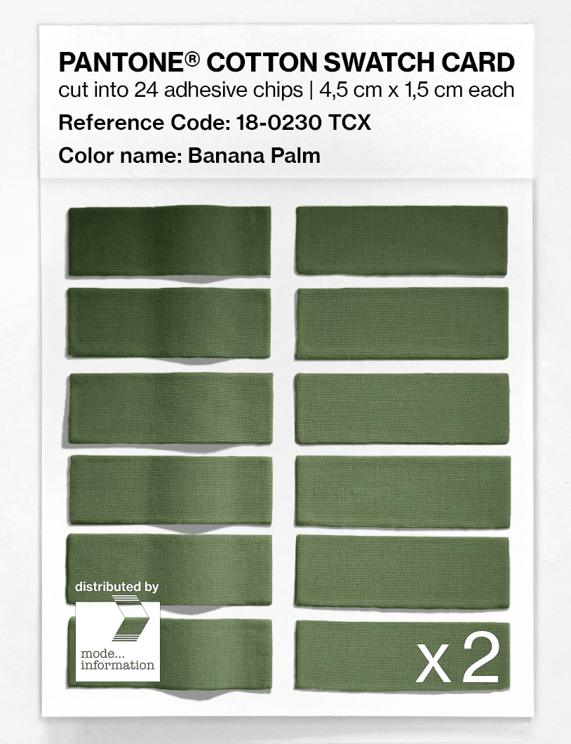 Artikelbild 6 des Artikels “PANTONE® COTTON SWATCH CARD 18-0230 TCX Banana Palm “