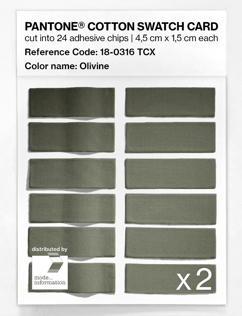 Artikelbild 6 des Artikels “PANTONE® COTTON SWATCH CARD 18-0316 TCX Olivine “