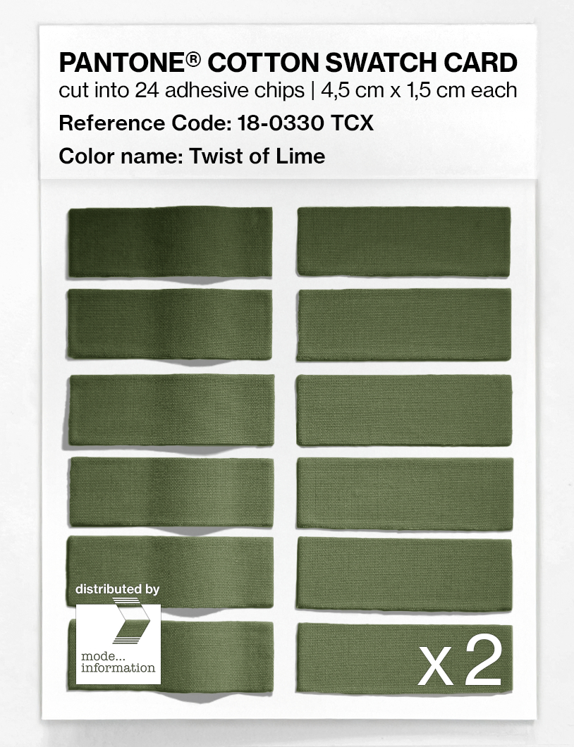 Artikelbild 6 des Artikels “PANTONE® COTTON SWATCH CARD 18-0330 TCX Twist of Lime “