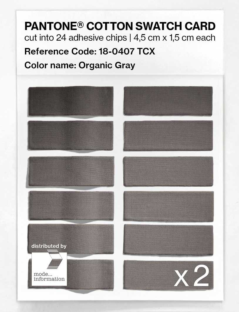 Artikelbild 6 des Artikels “PANTONE® COTTON SWATCH CARD 18-0407 TCX Organic Gray “