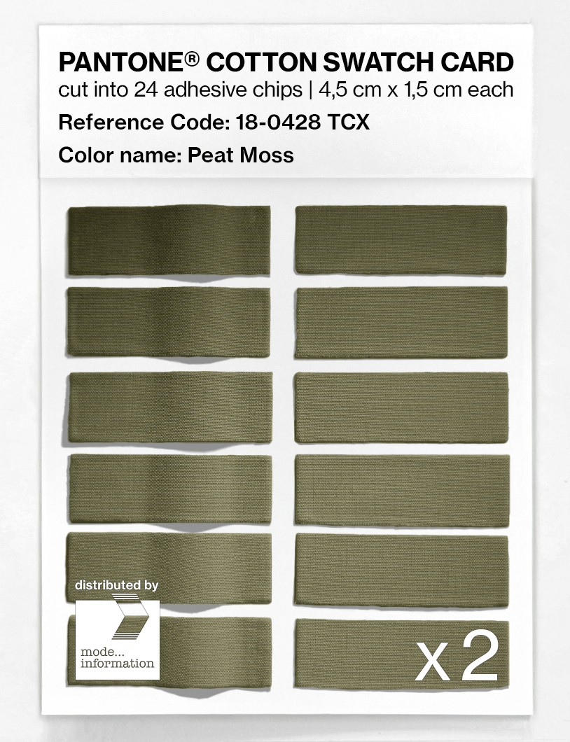 Artikelbild 6 des Artikels “PANTONE® COTTON SWATCH CARD 18-0428 TCX Peat Moss “