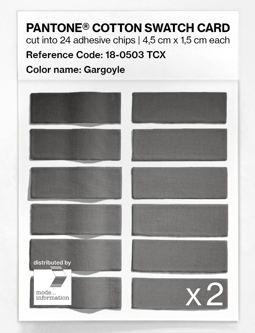 Artikelbild 6 des Artikels “PANTONE® COTTON SWATCH CARD 18-0503 TCX Gargoyle “