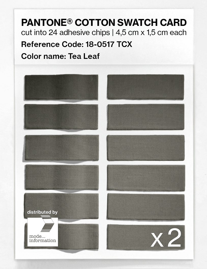 Artikelbild 6 des Artikels “PANTONE® COTTON SWATCH CARD 18-0517 TCX Tea Leaf “