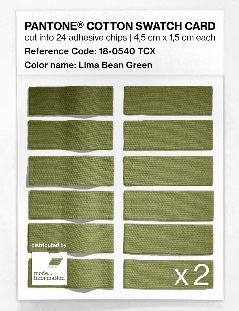 Artikelbild 6 des Artikels “PANTONE® COTTON SWATCH CARD 18-0540 TCX Lima Bean Green “