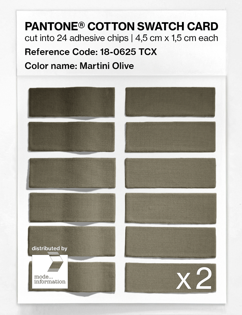 Artikelbild 6 des Artikels “PANTONE® COTTON SWATCH CARD 18-0625 TCX Martini Olive “