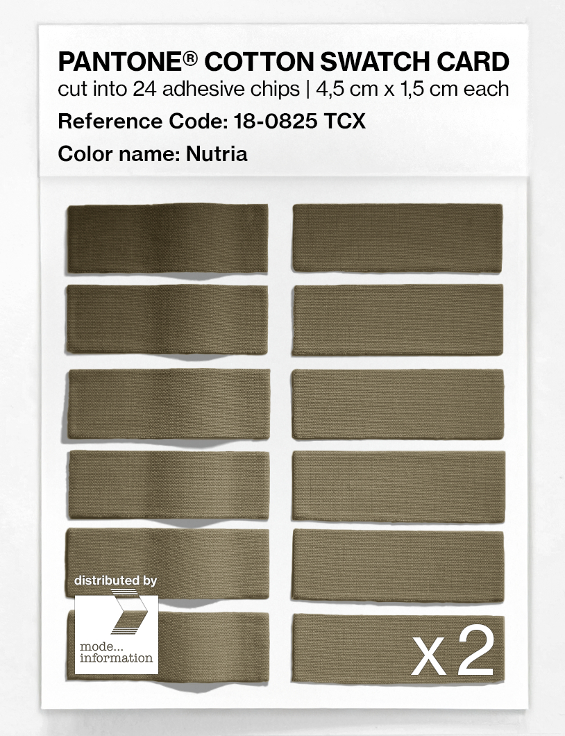 Artikelbild 6 des Artikels “PANTONE® COTTON SWATCH CARD 18-0825 TCX Nutria “