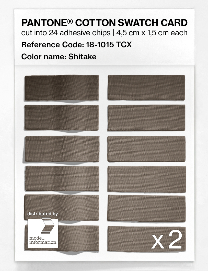 Product image 6 of the product “PANTONE® COTTON SWATCH CARD 18-1015 TCX Shitake ”