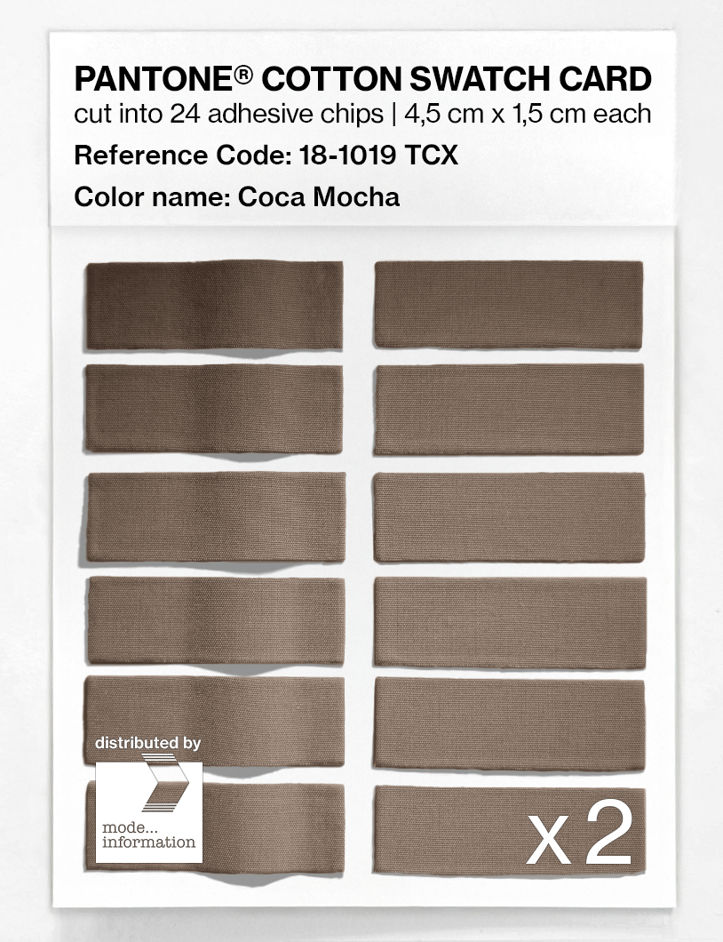 Artikelbild 6 des Artikels “PANTONE® COTTON SWATCH CARD 18-1019 TCX Coca Mocha “
