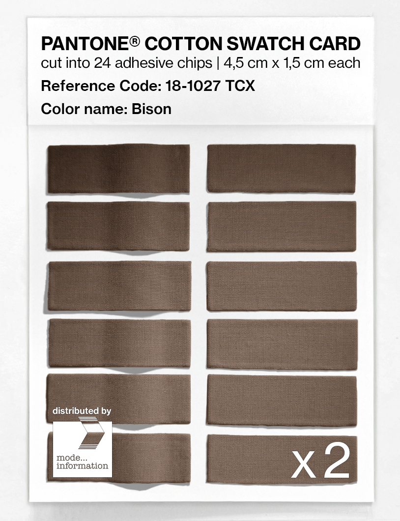 Artikelbild 6 des Artikels “PANTONE® COTTON SWATCH CARD 18-1027 TCX Bison “