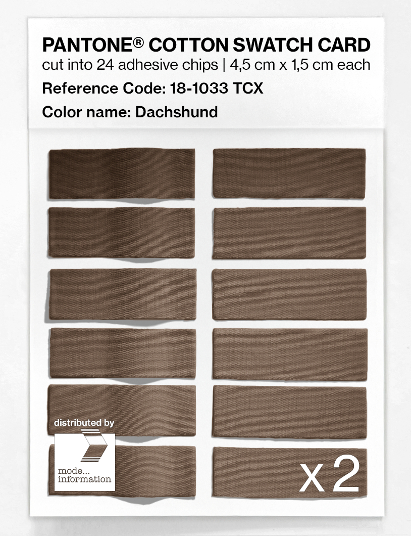 Artikelbild 6 des Artikels “PANTONE® COTTON SWATCH CARD 18-1033 TCX Dachshund “