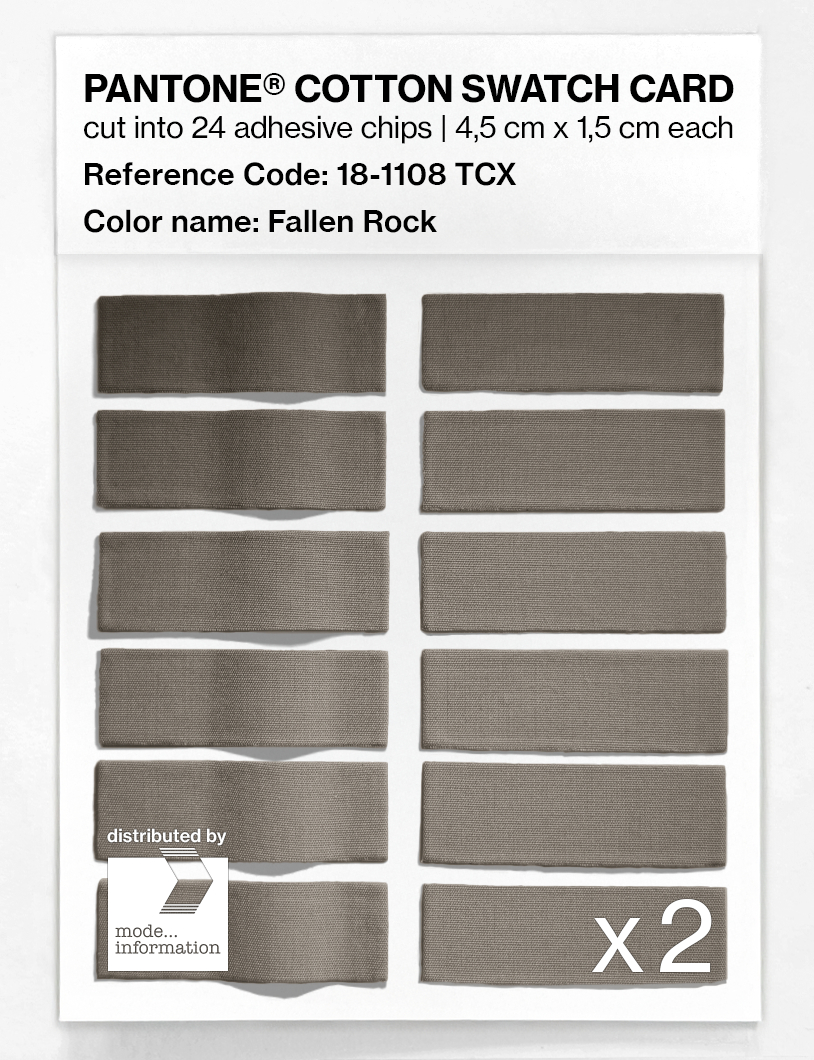 Artikelbild 6 des Artikels “PANTONE® COTTON SWATCH CARD 18-1108 TCX Fallen Rock “
