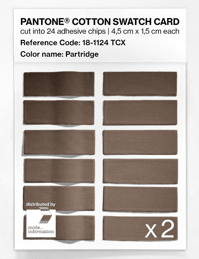 Artikelbild 6 des Artikels “PANTONE® COTTON SWATCH CARD 18-1124 TCX Partridge “