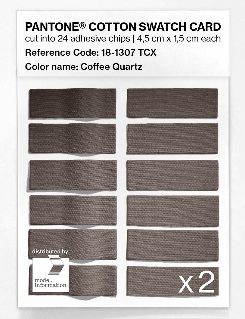 Artikelbild 6 des Artikels “PANTONE® COTTON SWATCH CARD 18-1307 TCX Coffee Quartz “
