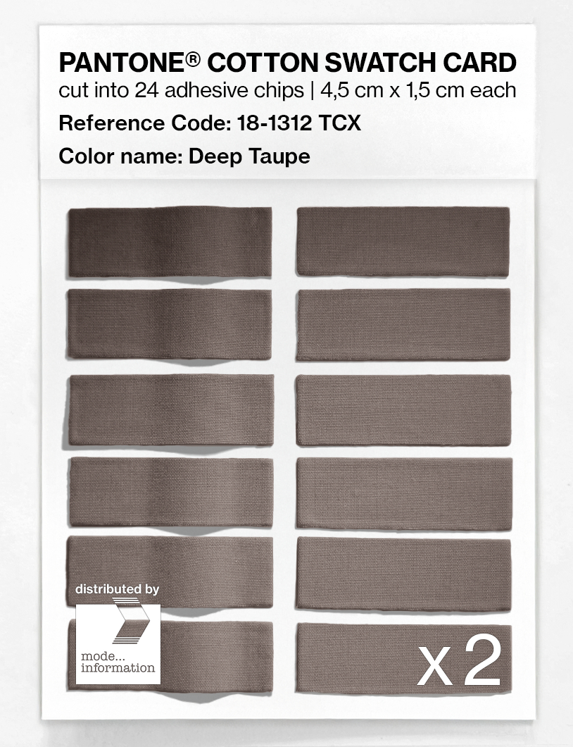Artikelbild 6 des Artikels “PANTONE® COTTON SWATCH CARD 18-1312 TCX Deep Taupe “