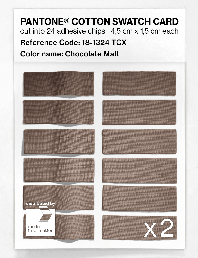 Artikelbild 6 des Artikels “PANTONE® COTTON SWATCH CARD 18-1324 TCX Chocolate Malt “