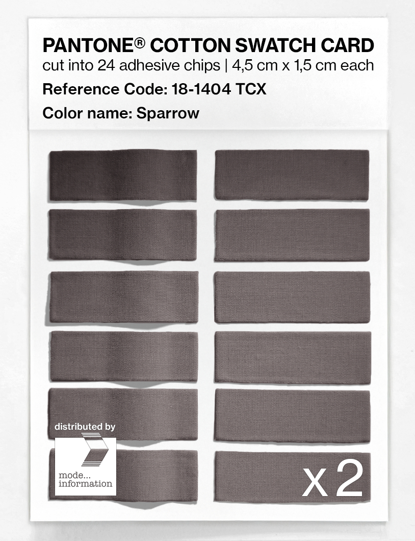 Artikelbild 6 des Artikels “PANTONE® COTTON SWATCH CARD 18-1404 TCX Sparrow “