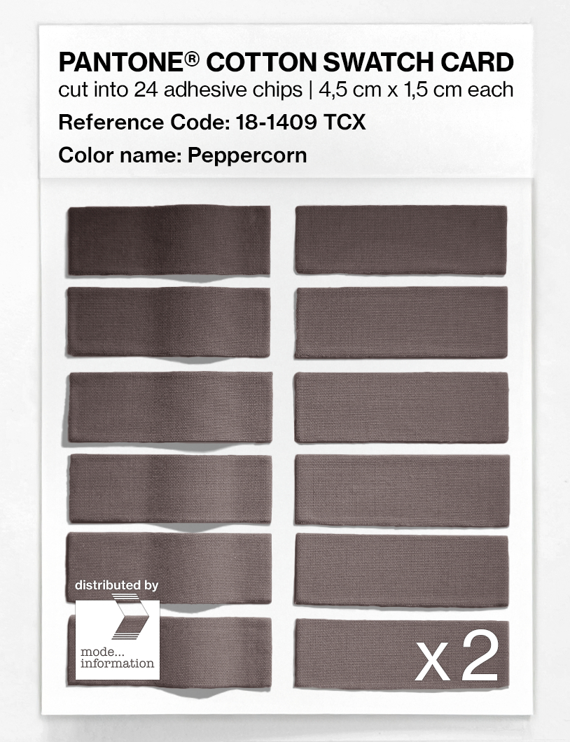 Artikelbild 6 des Artikels “PANTONE® COTTON SWATCH CARD 18-1409 TCX Peppercorn “