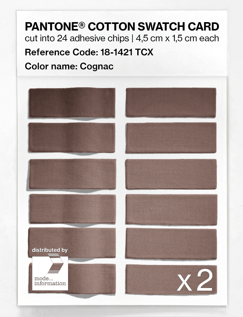 Artikelbild 6 des Artikels “PANTONE® COTTON SWATCH CARD 18-1421 TCX Cognac “