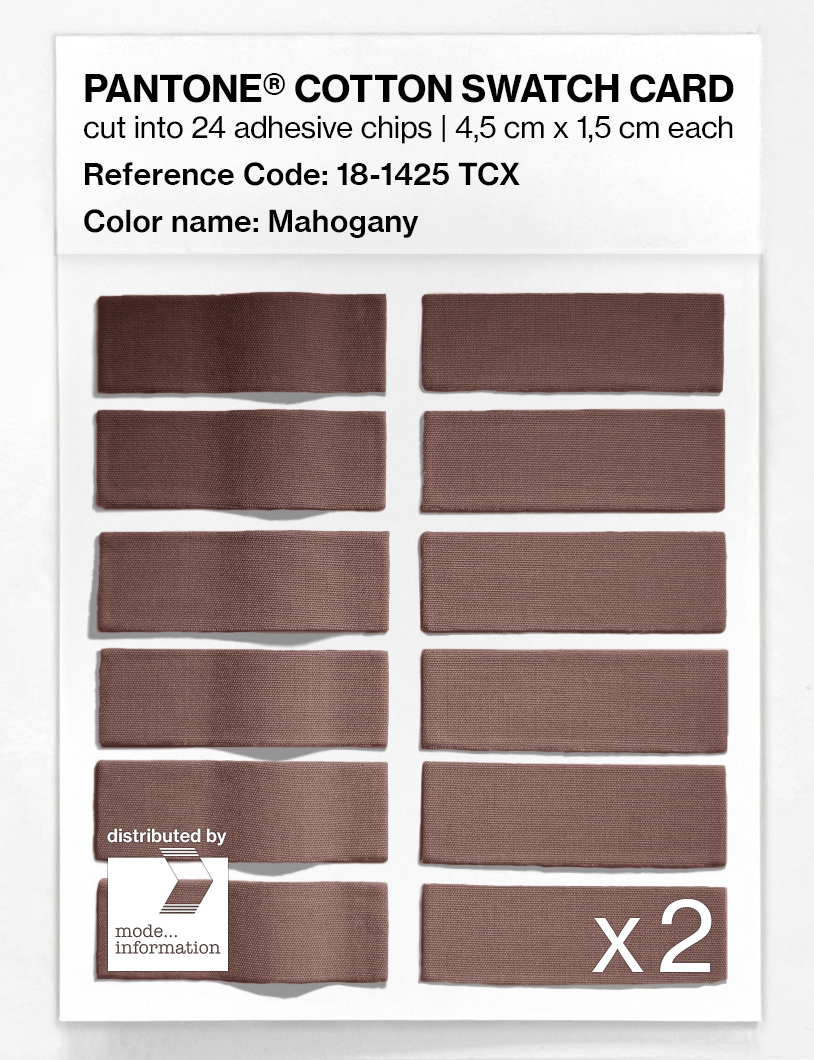 Artikelbild 6 des Artikels “PANTONE® COTTON SWATCH CARD 18-1425 TCX Mahogany “