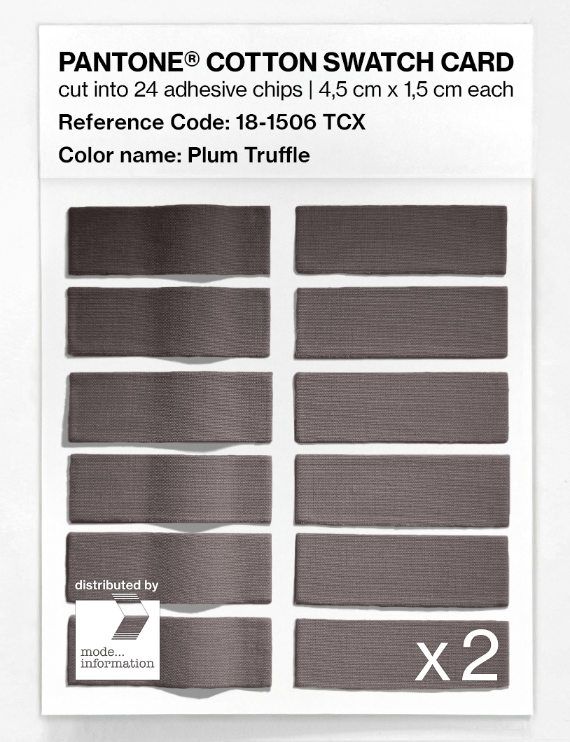 Artikelbild 6 des Artikels “PANTONE® COTTON SWATCH CARD 18-1506 TCX Plum Truffle “
