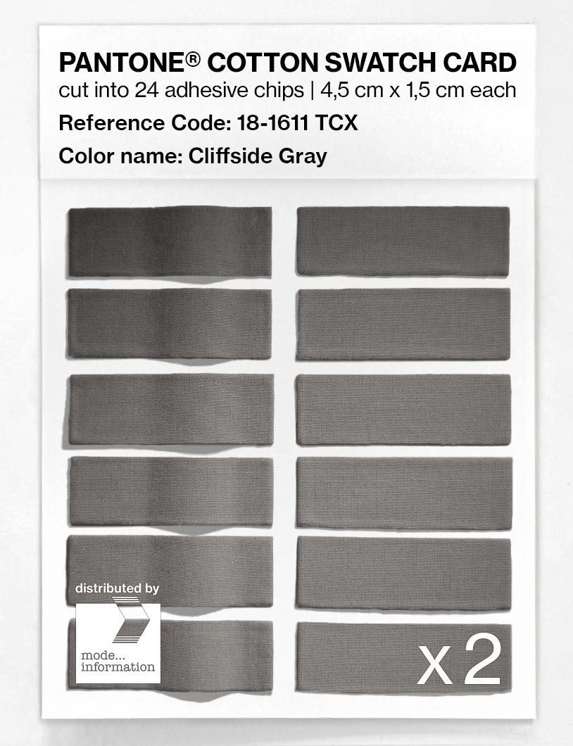 Artikelbild 6 des Artikels “PANTONE® COTTON SWATCH CARD 18-1611 TCX Cliffside Gray “