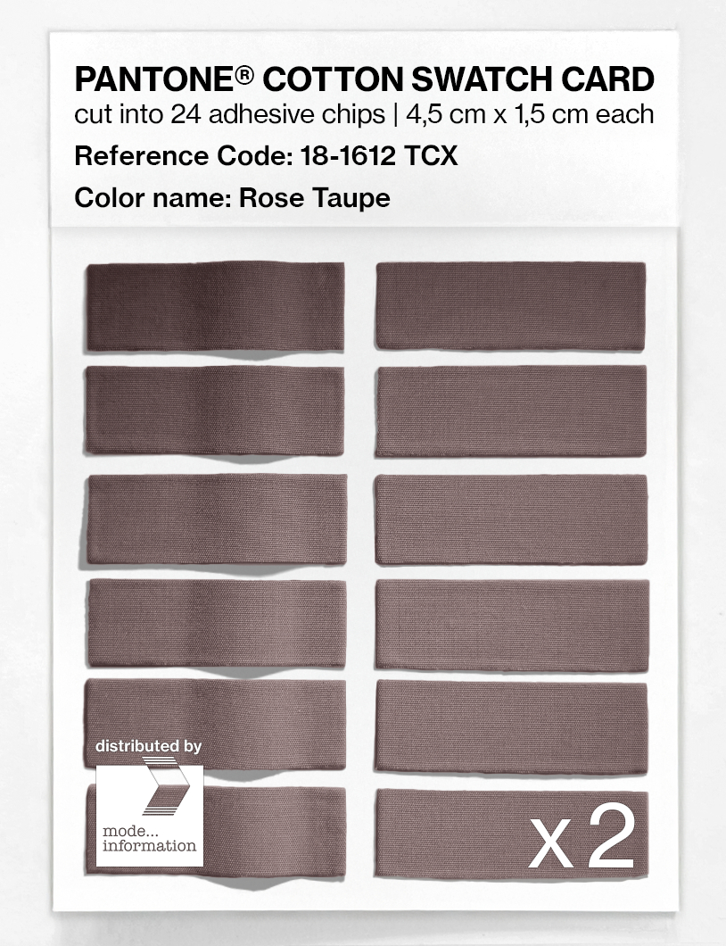 Product image 6 of the product “PANTONE® COTTON SWATCH CARD 18-1612 TCX Rose Taupe ”