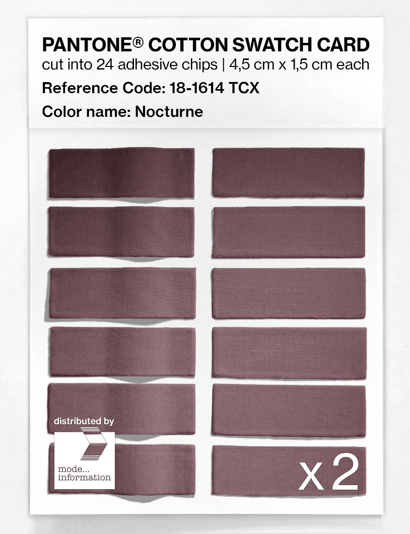 Product image 6 of the product “PANTONE® COTTON SWATCH CARD 18-1614 TCX Nocturne ”