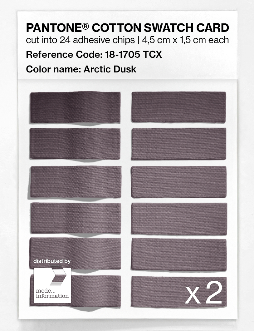 Artikelbild 6 des Artikels “PANTONE® COTTON SWATCH CARD 18-1705 TCX Arctic Dusk “