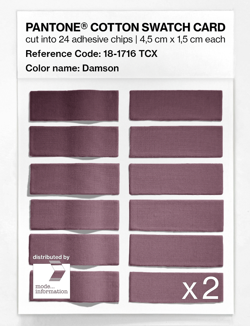 Artikelbild 6 des Artikels “PANTONE® COTTON SWATCH CARD 18-1716 TCX Damson “