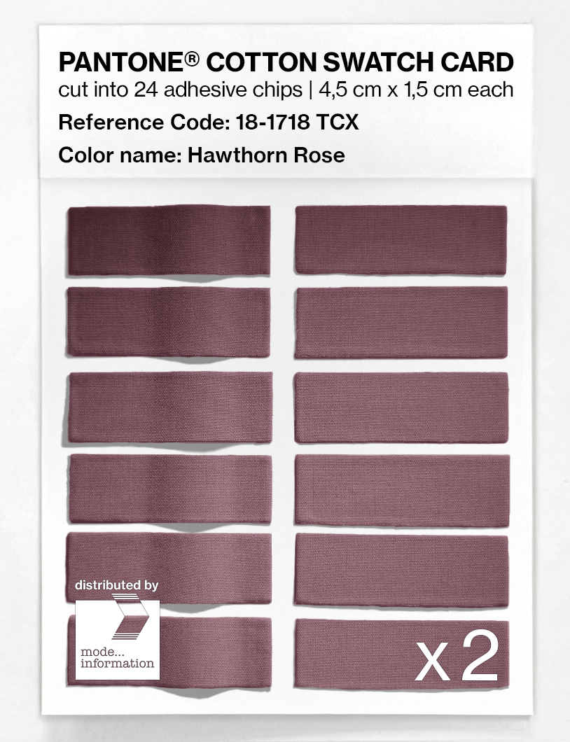 Artikelbild 6 des Artikels “PANTONE® COTTON SWATCH CARD 18-1718 TCX Hawthorn Rose “