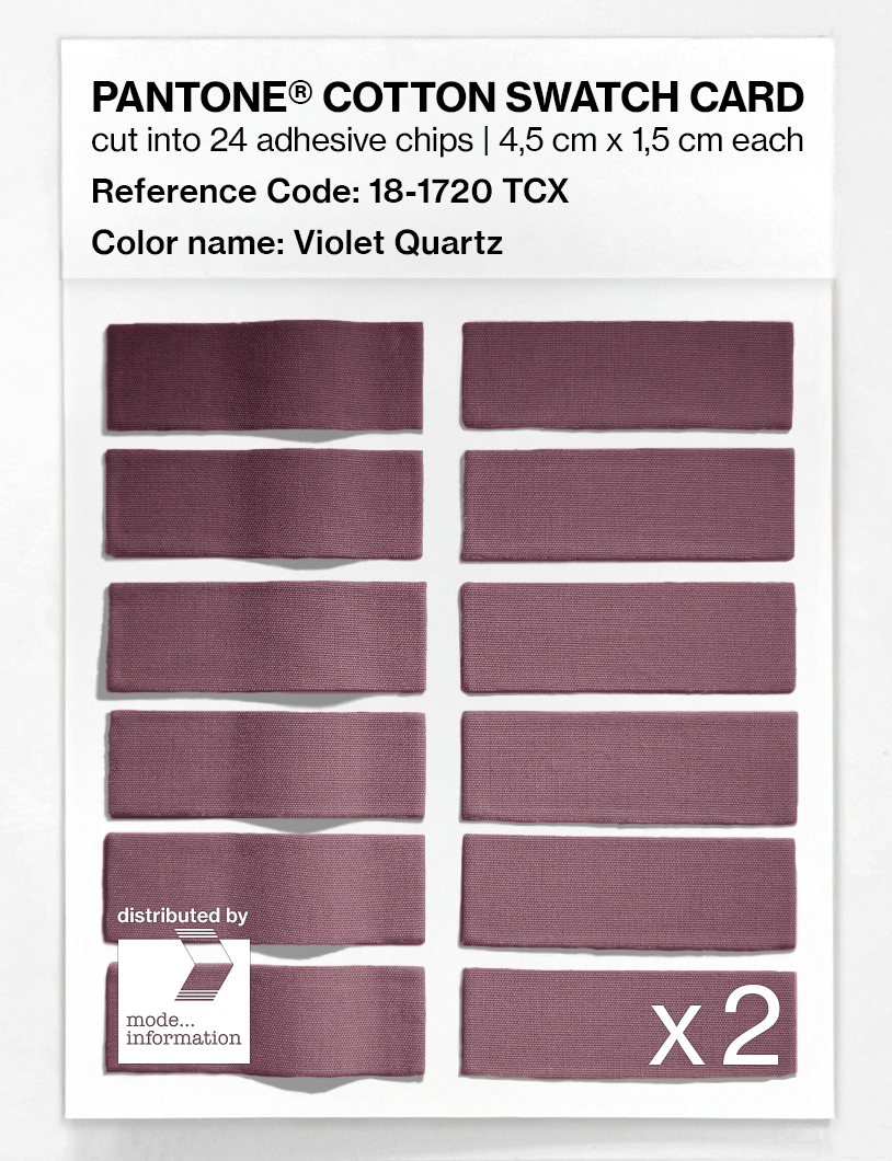 Artikelbild 6 des Artikels “PANTONE® COTTON SWATCH CARD 18-1720 TCX Violet Quartz “