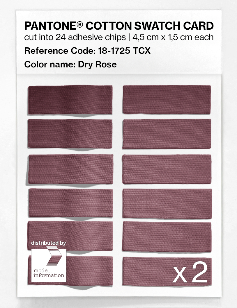 Artikelbild 6 des Artikels “PANTONE® COTTON SWATCH CARD 18-1725 TCX Dry Rose “