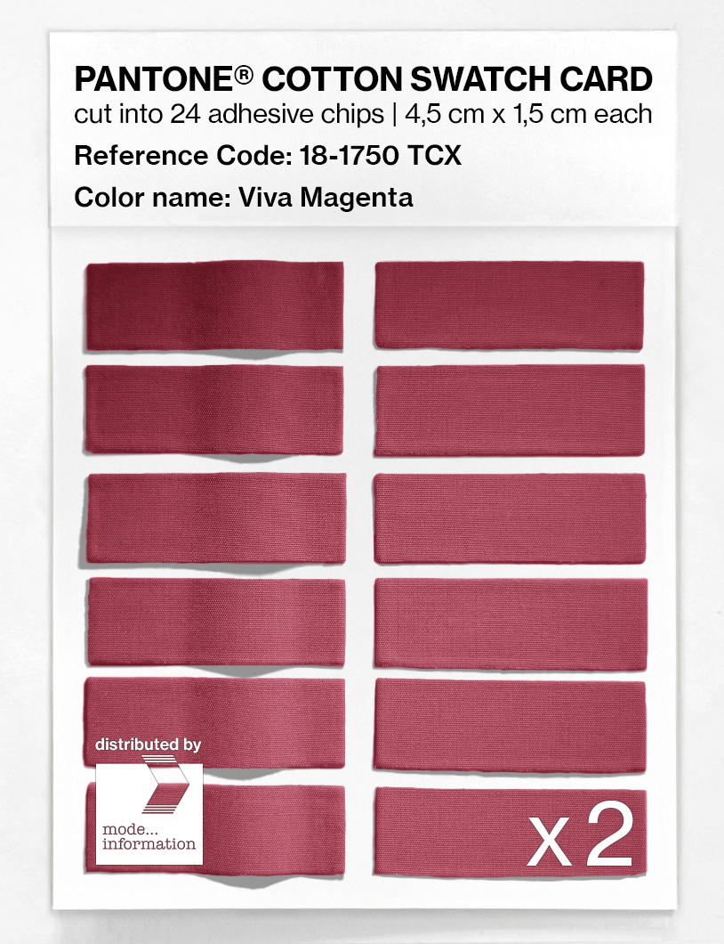 Artikelbild 6 des Artikels “PANTONE® COTTON SWATCH CARD 18-1750 TCX Viva Magenta “
