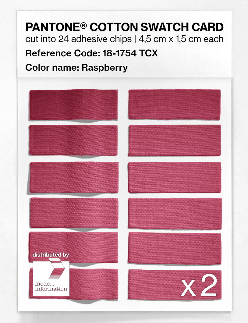 Artikelbild 6 des Artikels “PANTONE® COTTON SWATCH CARD 18-1754 TCX Raspberry “