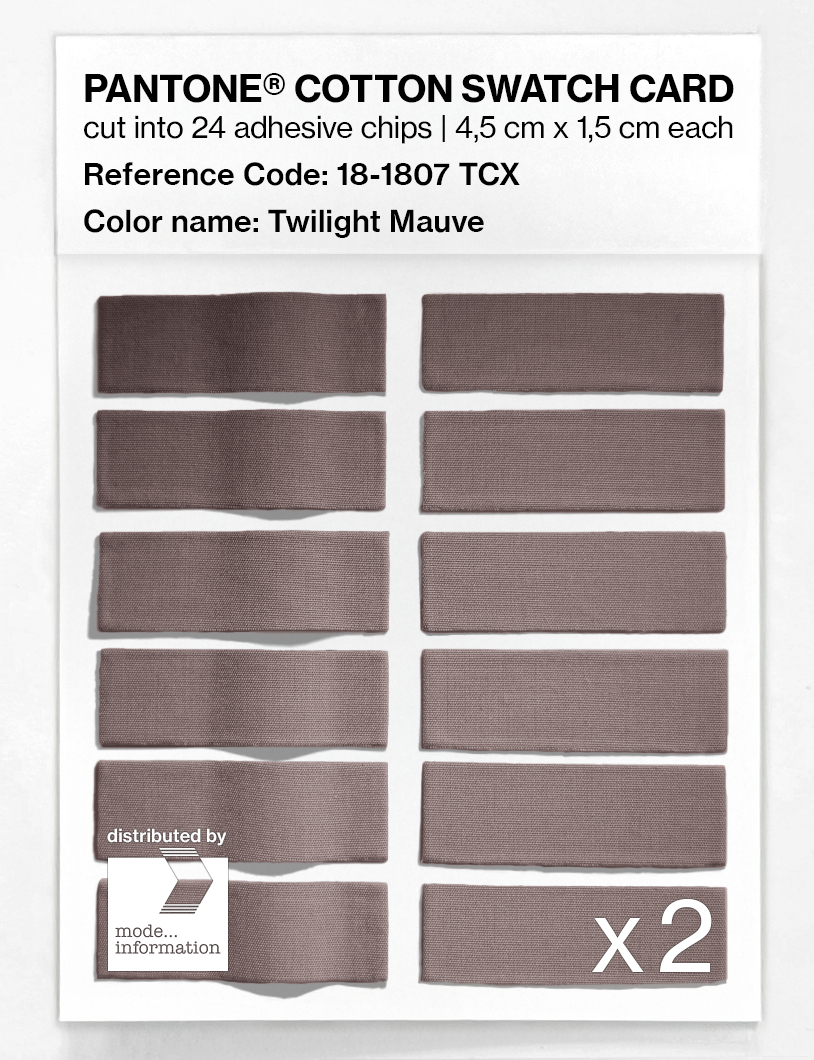 Artikelbild 6 des Artikels “PANTONE® COTTON SWATCH CARD 18-1807 TCX Twilight Mauve “