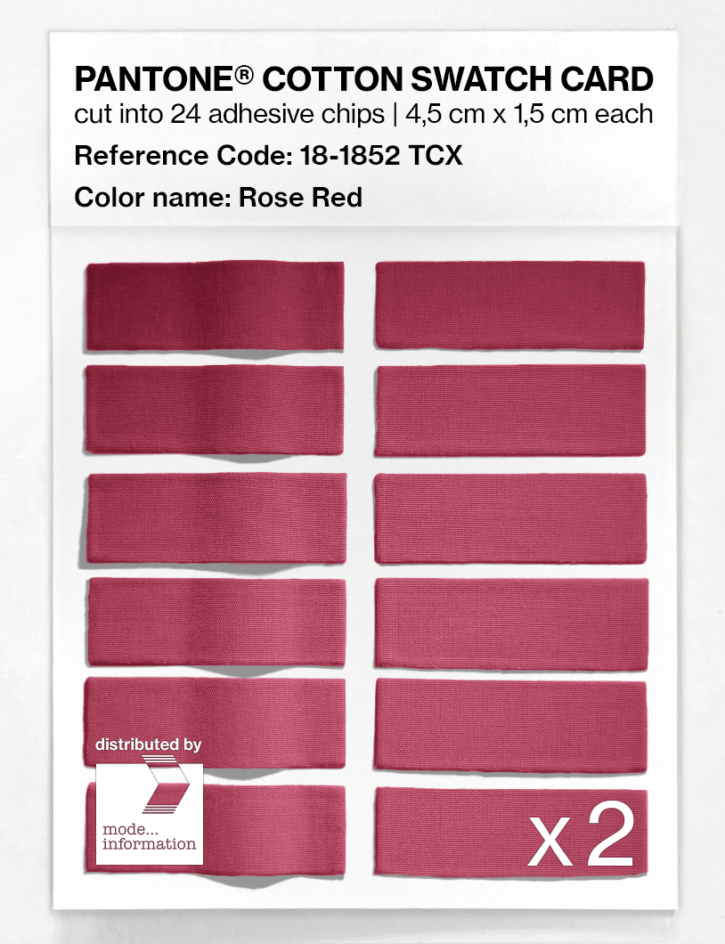 Artikelbild 6 des Artikels “PANTONE® COTTON SWATCH CARD 18-1852 TCX Rose Red “