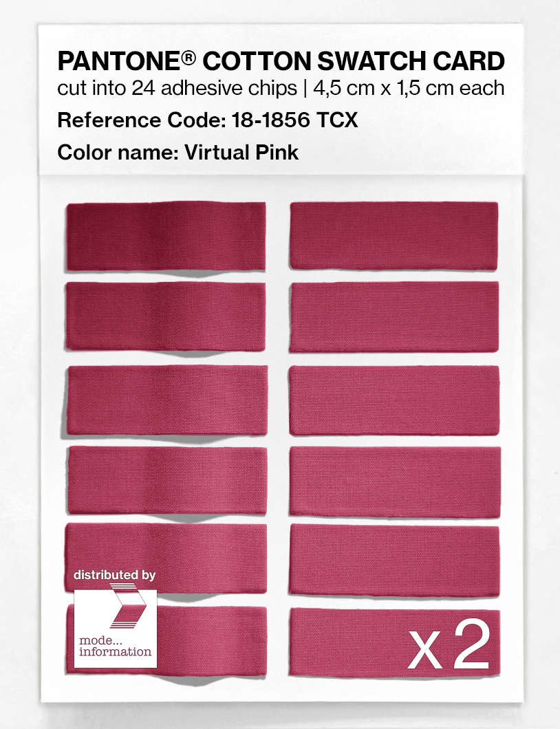 Product image 6 of the product “PANTONE® COTTON SWATCH CARD 18-1856 TCX Virtual Pink ”