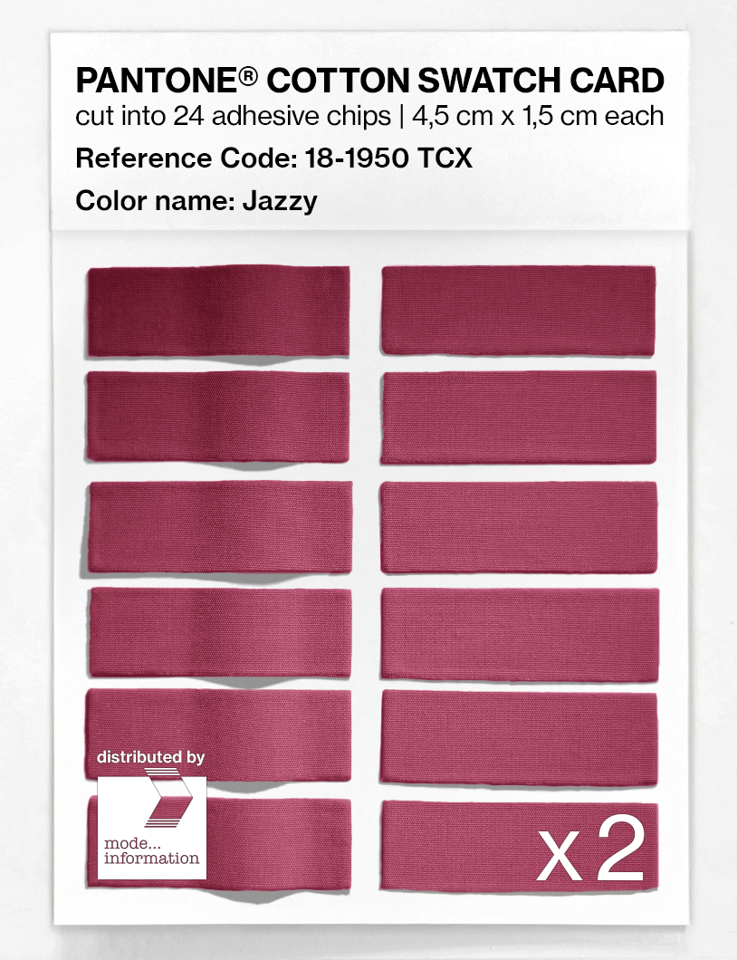Artikelbild 6 des Artikels “PANTONE® COTTON SWATCH CARD 18-1950 TCX Jazzy “