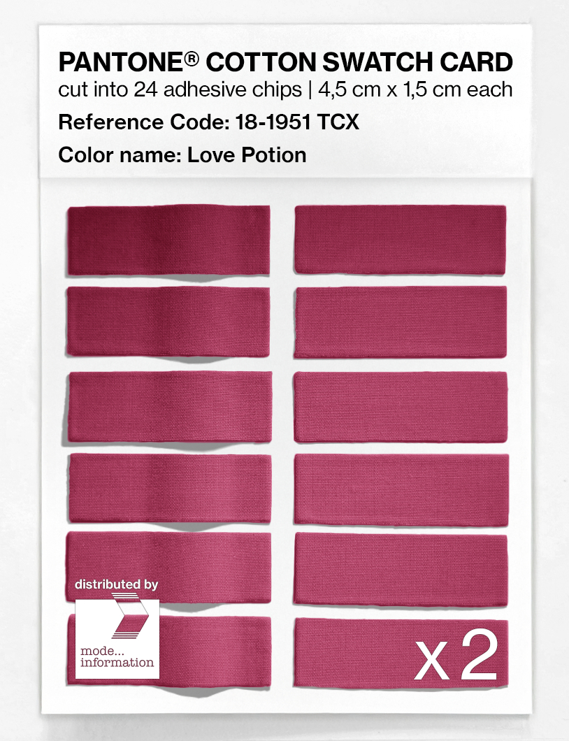 Artikelbild 6 des Artikels “PANTONE® COTTON SWATCH CARD 18-1951 TCX Love Potion “