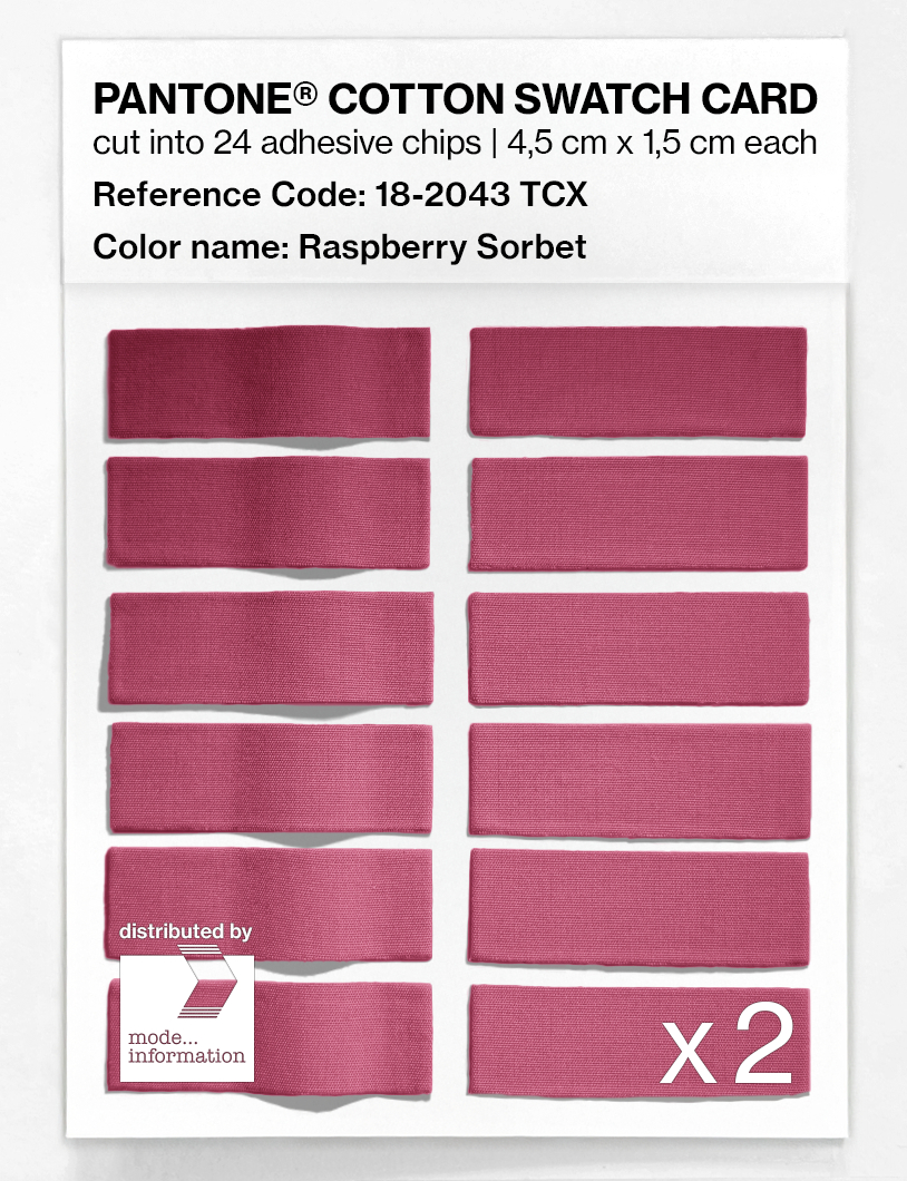 Artikelbild 6 des Artikels “PANTONE® COTTON SWATCH CARD 18-2043 TCX Raspberry Sorbet “