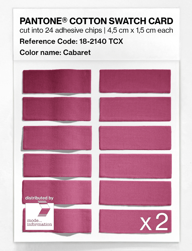 Artikelbild 6 des Artikels “PANTONE® COTTON SWATCH CARD 18-2140 TCX Cabaret “